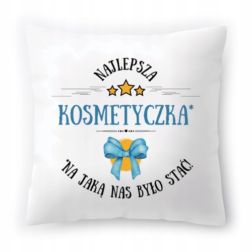 Poduszka Dla Kosmetyczki na Urodziny Prezent z Nadrukiem ze Zdjęciem
