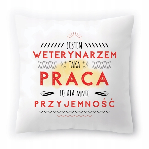 Poduszka Dla Weterynarza na Urodziny Prezent z Nadrukiem ze Zdjęciem