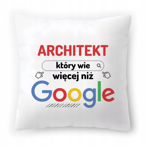 Poduszka Dla Architekta na Urodziny Prezent z Nadrukiem ze Zdjęciem