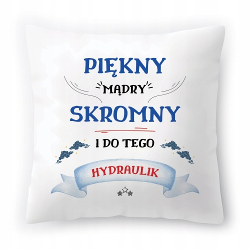 Poduszka Dla Hydraulika na Urodziny Prezent z Nadrukiem ze Zdjęciem