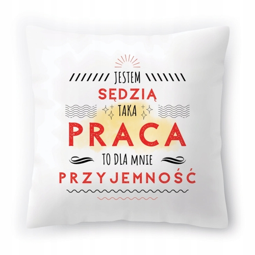 Poduszka Dla Sędziego na Urodziny Prezent z Nadrukiem ze Zdjęciem