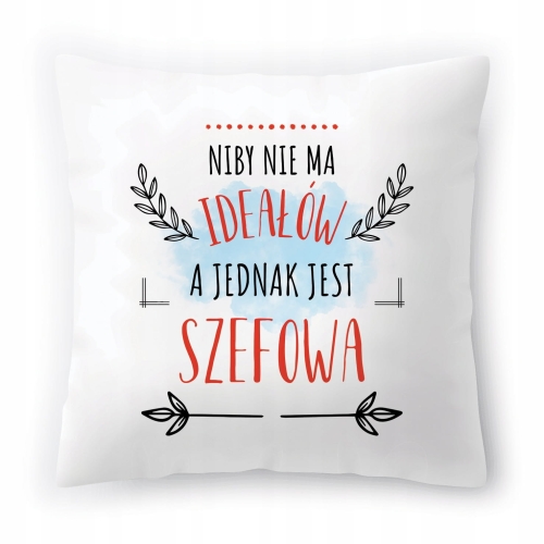 Poduszka Dla Szefowej na Urodziny Prezent z Nadrukiem ze Zdjęciem