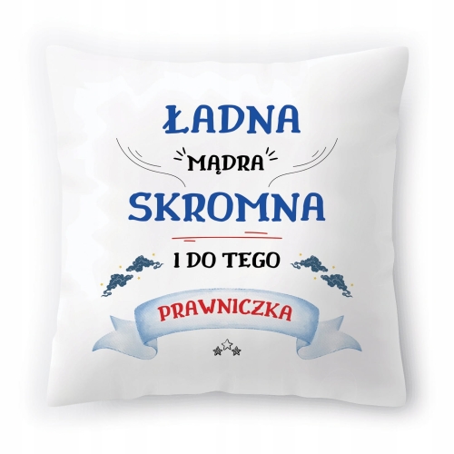 Poduszka Dla Prawniczki na Urodziny Prezent z Nadrukiem ze Zdjęciem