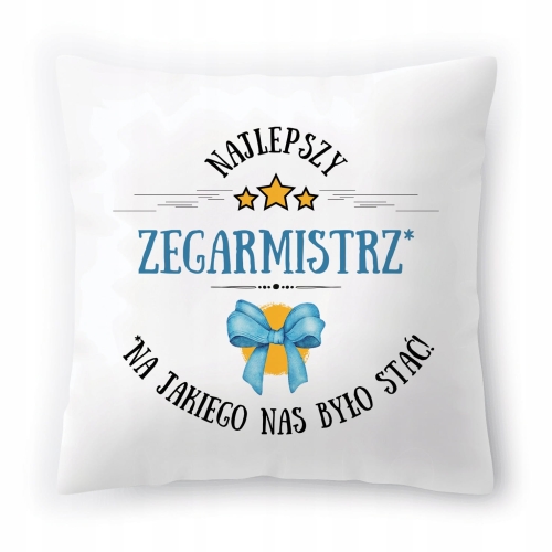 Poduszka Dla Zegarmistrza na Urodziny Prezent z Nadrukiem ze Zdjęciem