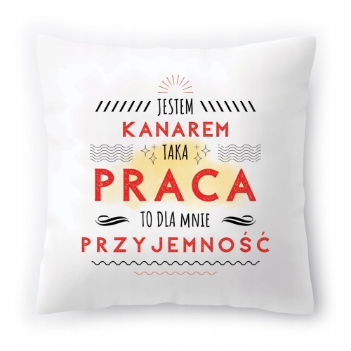 Poduszka Dla Kanara na Urodziny Prezent z Nadrukiem ze Zdjęciem