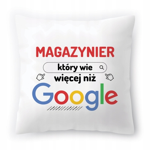 Poduszka Dla Magazyniera na Urodziny Prezent z Nadrukiem ze Zdjęciem