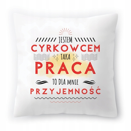 Poduszka Dla Cyrkowca na Urodziny Prezent z Nadrukiem ze Zdjęciem