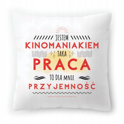 Poduszka Dla Kinomaniaka Idealny Urodziny Prezent z Nadrukiem ze Zdjęciem