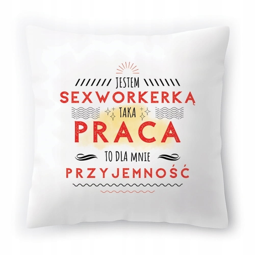 Poduszka Dla Sexworkerki na Urodziny Prezent z Nadrukiem ze Zdjęciem