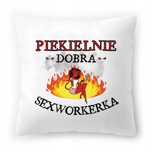 Poduszka Dla Sexworkerki na Urodziny Prezent z Nadrukiem ze Zdjęciem