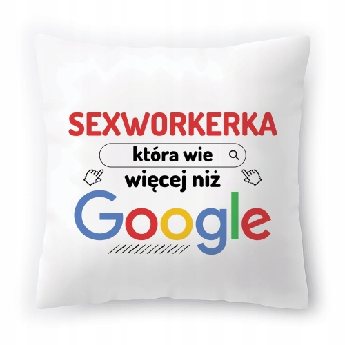 Poduszka Dla Sexworkerki na Urodziny Prezent z Nadrukiem ze Zdjęciem