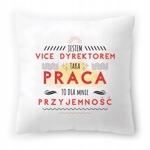 Poduszka Dla Vice Dyrektora na Urodziny Prezent z Nadrukiem ze Zdjęciem