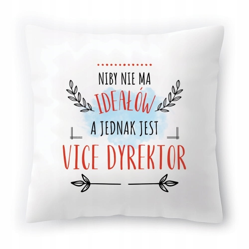 Poduszka Dla Vice Dyrektora na Urodziny Prezent z Nadrukiem ze Zdjęciem