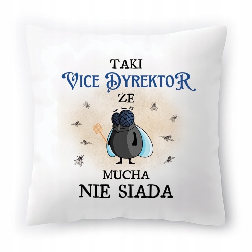 Poduszka Dla Vice Dyrektora na Urodziny Prezent z Nadrukiem ze Zdjęciem
