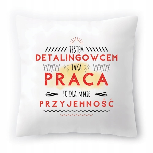 Poduszka Dla Detalingowca na Urodziny Prezent z Nadrukiem ze Zdjęciem