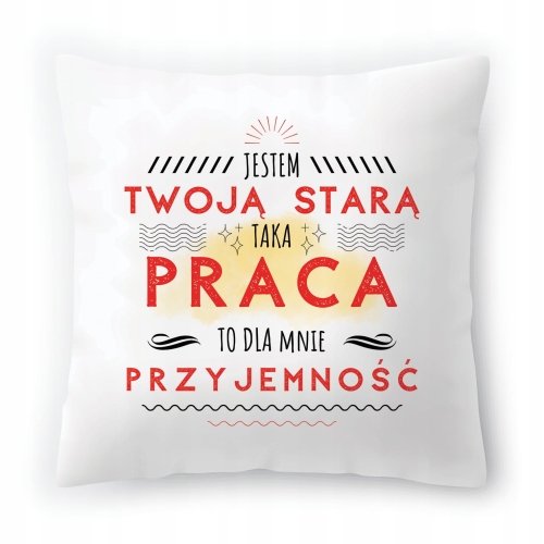 Poduszka Dla Twojej Starej Urodziny na Prezent z Nadrukiem ze Zdjęciem