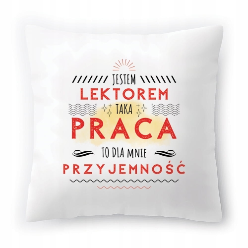 Poduszka Dla Lektora na Urodziny Prezent z Nadrukiem ze Zdjęciem