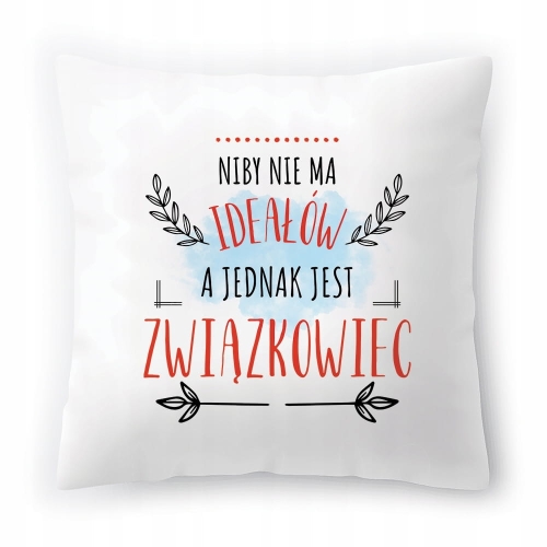 Poduszka Dla Związkowca na Urodziny Prezent z Nadrukiem ze Zdjęciem