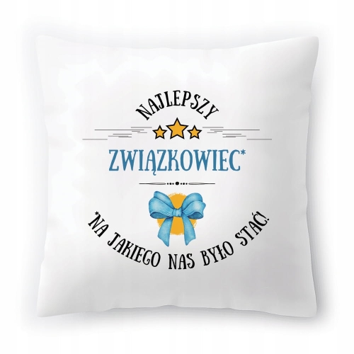 Poduszka Dla Związkowca na Urodziny Prezent z Nadrukiem ze Zdjęciem