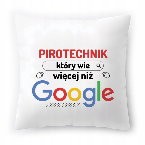 Poduszka Dla Pirotechnika na Urodziny Prezent z Nadrukiem ze Zdjęciem