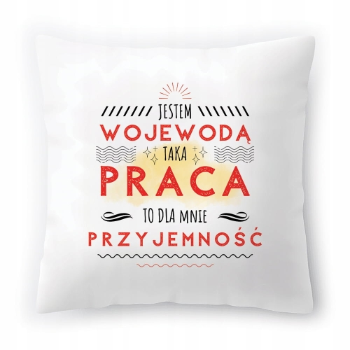 Poduszka Dla Wojewody na Urodziny Prezent z Nadrukiem ze Zdjęciem