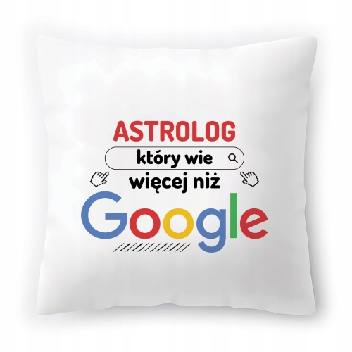 Poduszka Dla Astrologa na Urodziny Prezent z Nadrukiem ze Zdjęciem