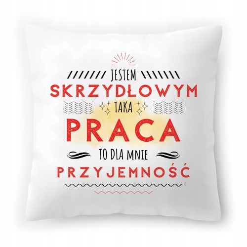 Poduszka Dla Skrzydłowego na Urodziny Prezent z Nadrukiem ze Zdjęciem