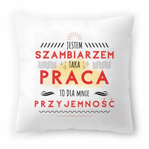 Poduszka Dla Szambiarza na Urodziny Prezent z Nadrukiem ze Zdjęciem