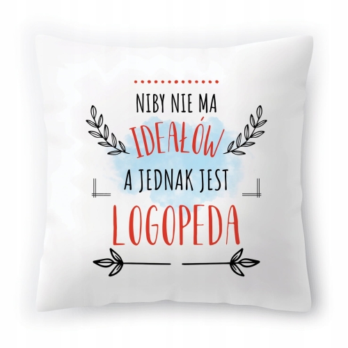 Poduszka Dla Logopedy na Urodziny Imieniny Prezent z Nadrukiem ze Zdjęciem