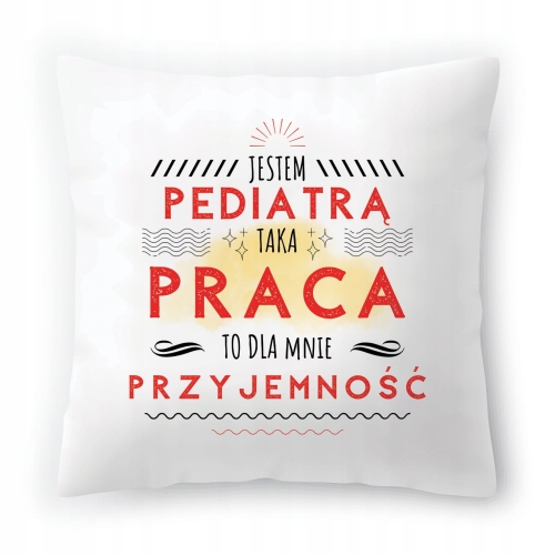 Poduszka Dla Pediatry Idealny na Urodziny Prezent z Nadrukiem ze Zdjęciem