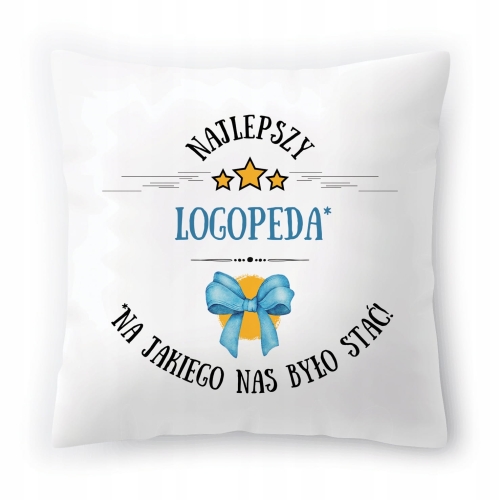 Poduszka Dla Logopedy na Urodziny Imieniny Prezent z Nadrukiem ze Zdjęciem