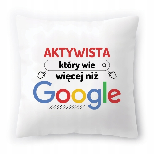 Poduszka Dla Aktywisty Urodziny Imieniny Prezent z Nadrukiem ze Zdjęciem