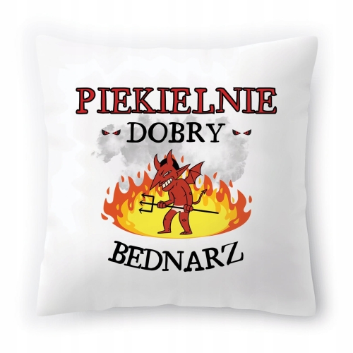 Poduszka Dla Bednarza na Urodziny Prezent z Nadrukiem ze Zdjęciem
