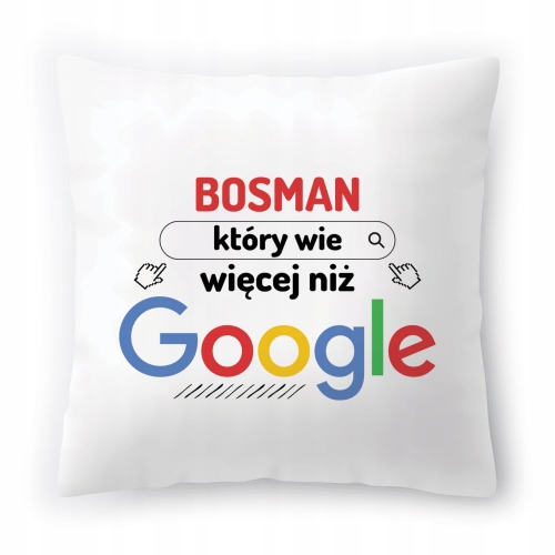 Poduszka Dla Bosmana na Urodziny Imieniny Prezent z Nadrukiem ze Zdjęciem