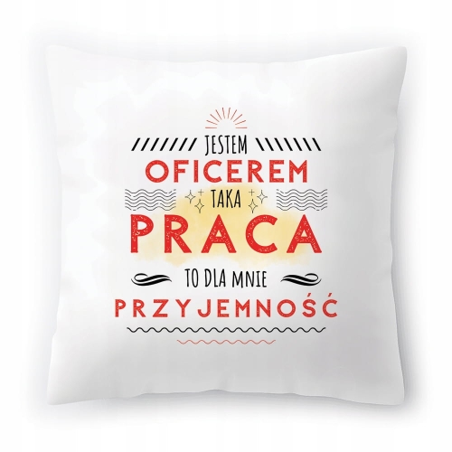 Poduszka Dla Oficera na Urodziny Prezent z Nadrukiem ze Zdjęciem