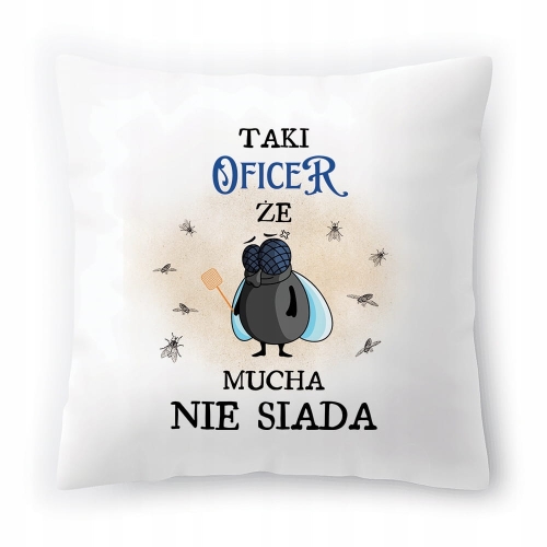 Poduszka Dla Oficera na Urodziny Prezent z Nadrukiem ze Zdjęciem