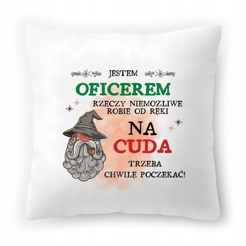 Poduszka Dla Oficera na Urodziny Prezent z Nadrukiem ze Zdjęciem