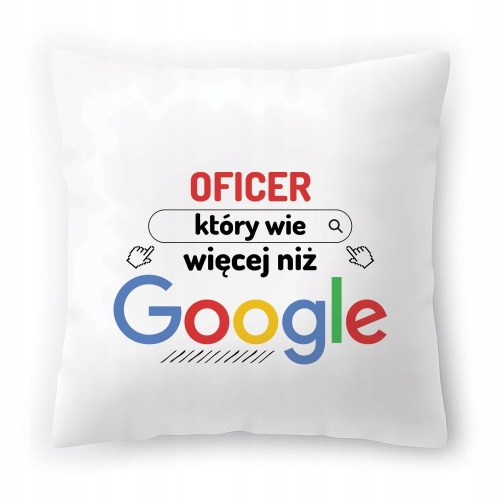 Poduszka Dla Oficera na Urodziny Prezent z Nadrukiem ze Zdjęciem