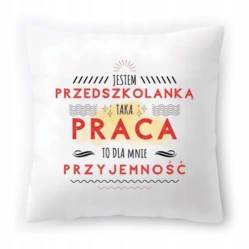 Poduszka Dla Przedszkolanki na Urodziny Prezent z Nadrukiem ze Zdjęciem