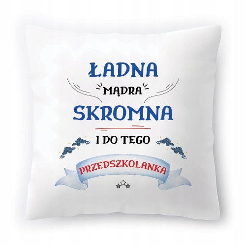 Poduszka Dla Przedszkolanki na Urodziny Prezent z Nadrukiem ze Zdjęciem