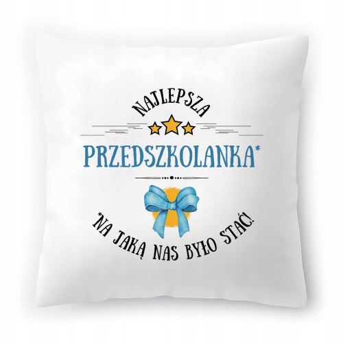 Poduszka Dla Przedszkolanki na Urodziny Prezent z Nadrukiem ze Zdjęciem