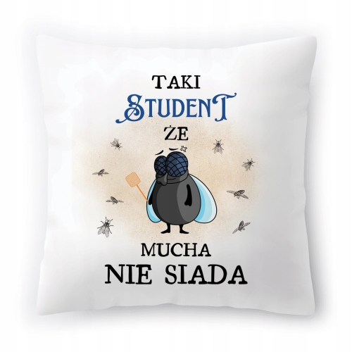 Poduszka Dla Studenta na Urodziny Imieniny Prezent z Nadrukiem ze Zdjęciem