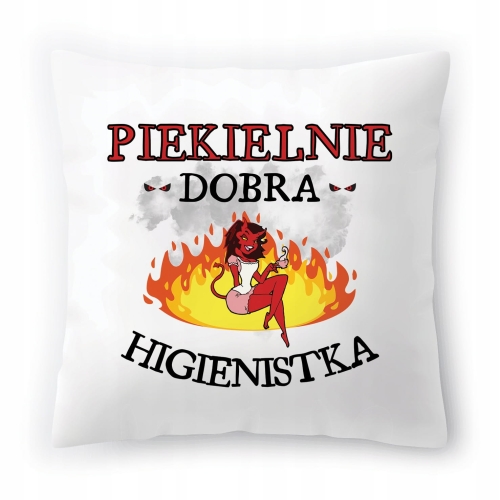 Poduszka Dla Higienistki na Urodziny Prezent z Nadrukiem ze Zdjęciem