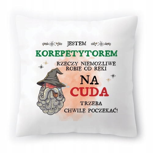 Poduszka Dla Korepetytora na Urodziny Prezent z Nadrukiem ze Zdjęciem