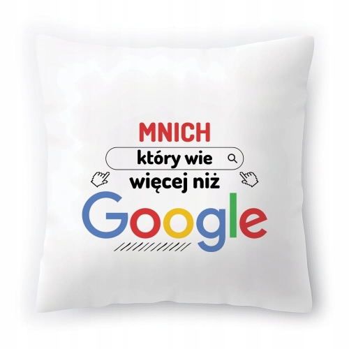Poduszka Dla Mnicha na Urodziny Imieniny Prezent z Nadrukiem ze Zdjęciem
