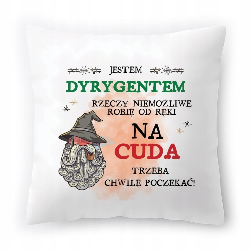 Poduszka Dla Dyrygenta na Urodziny Prezent z Nadrukiem ze Zdjęciem