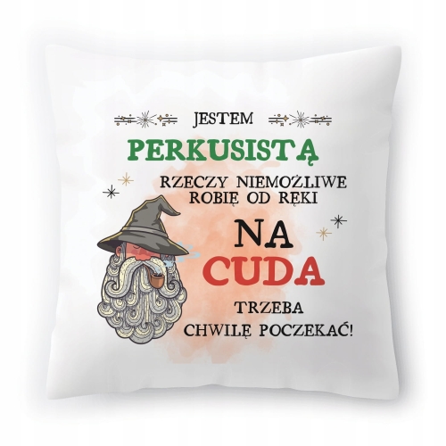 Poduszka Dla Perkusisty Prezent na Urodziny z Nadrukiem ze Zdjęciem