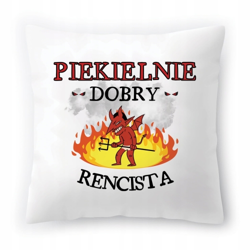 Poduszka Dla Rencisty na Urodziny Imieniny Prezent z Nadrukiem ze Zdjęciem