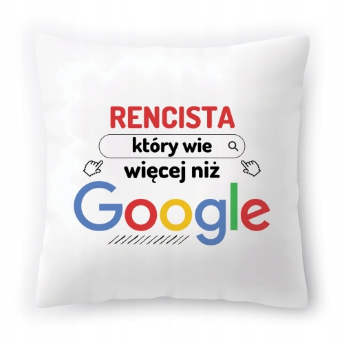 Poduszka Dla Rencisty na Urodziny Imieniny Prezent z Nadrukiem ze Zdjęciem