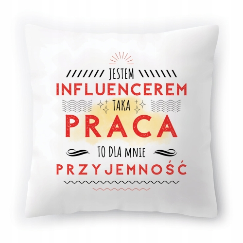 Poduszka Dla Influencera Urodziny Imieniny Prezent z Nadrukiem ze Zdjęciem
